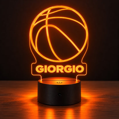 Lampada Led Basket Classic - Personalizzata con NOME