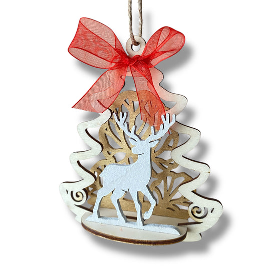 Decorazione Natalizia Alberello 3D - Renna