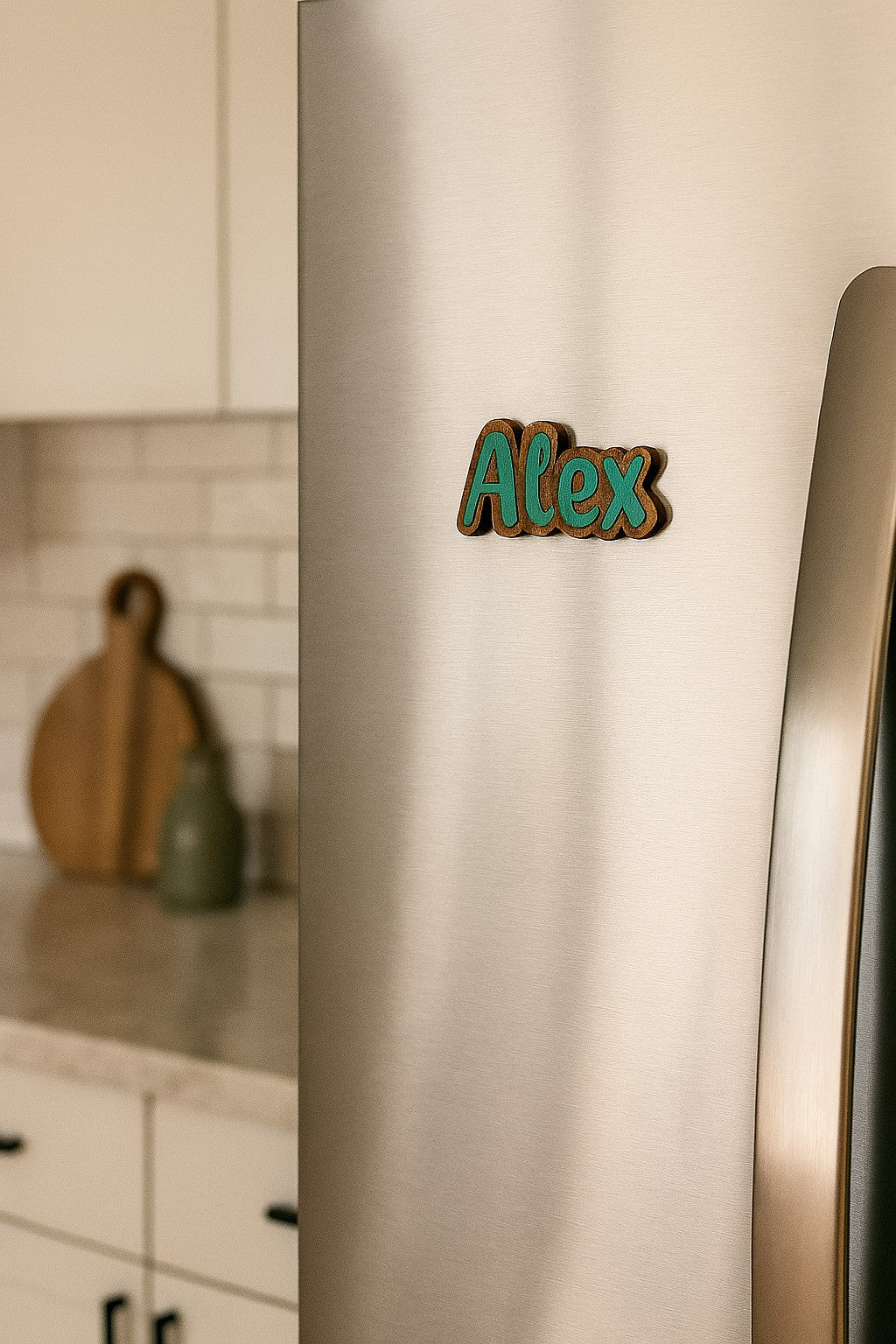 Calamita in legno - Nome Personalizzato