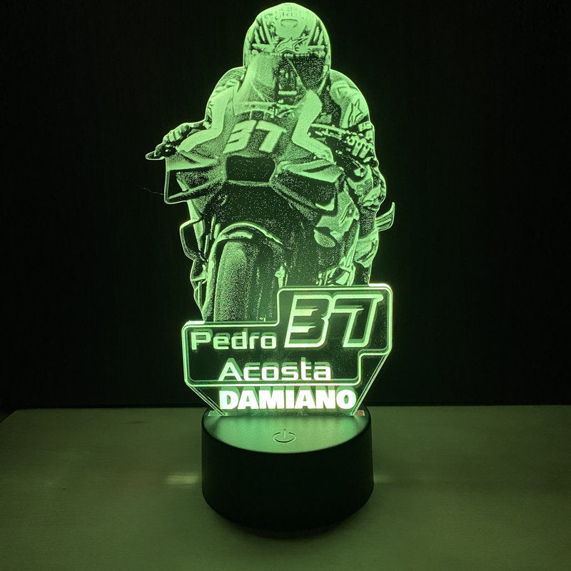 Lampada LED Pedro Acosta Personalizzata con Nome – Idea Regalo MotoGP