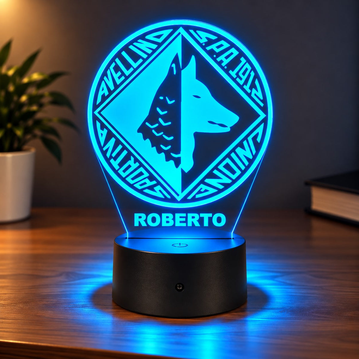 Lampada Led Calcio - Avellino - Personalizzata con NOME