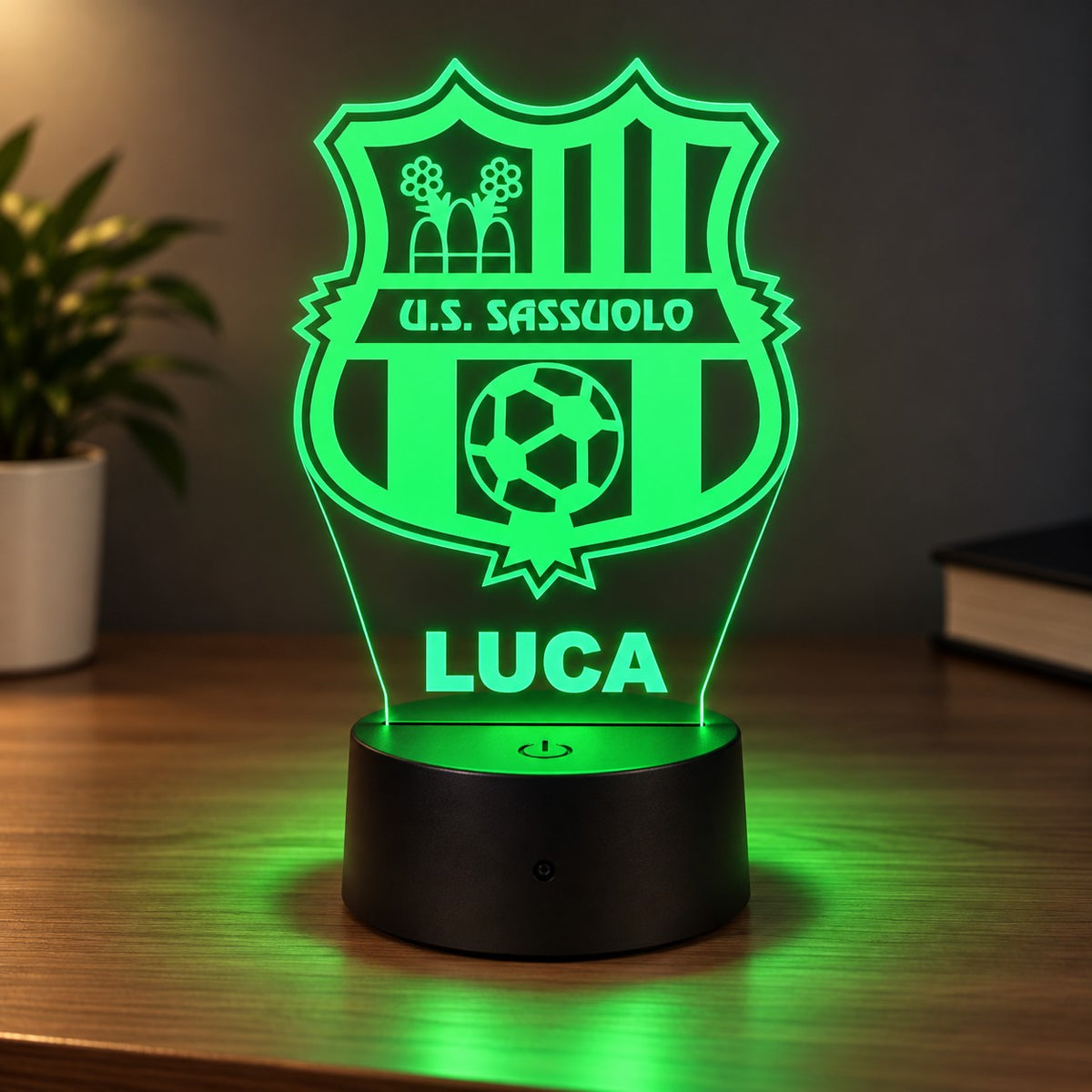 Lampada Led Calcio - SASSUOLO - Personalizzata con NOME