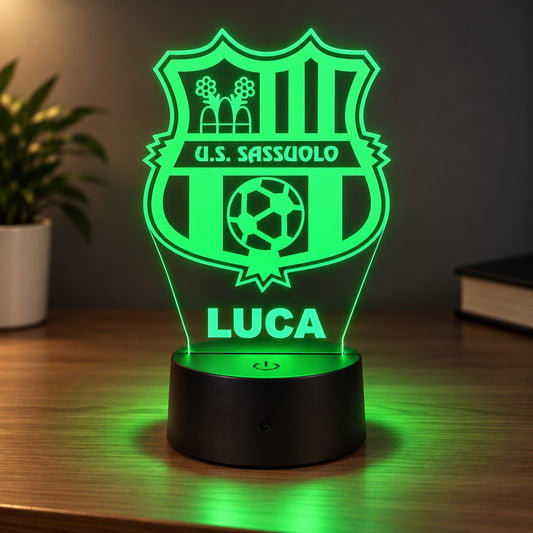 Lampada Led Calcio - SASSUOLO - Personalizzata con NOME