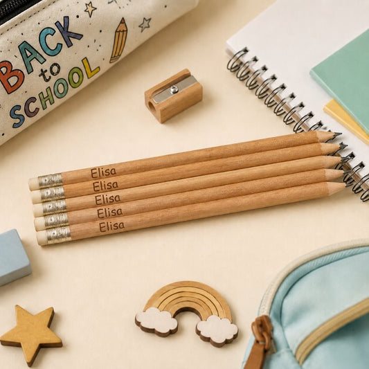 Kit 5 Matite Personalizzate con Nome – Back to School