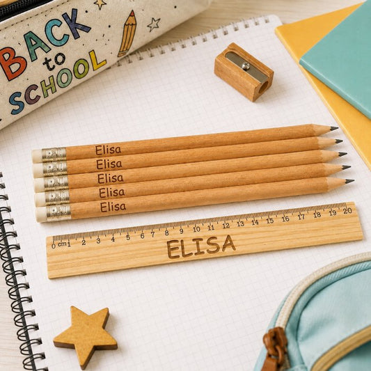 Kit 5 Matite Personalizzate con Nome – Back to School