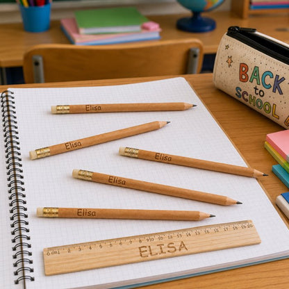 Kit 5 Matite Personalizzate con Nome – Back to School