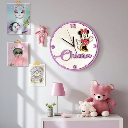 Orologio da parete Minnie - Personalizzato con NOME