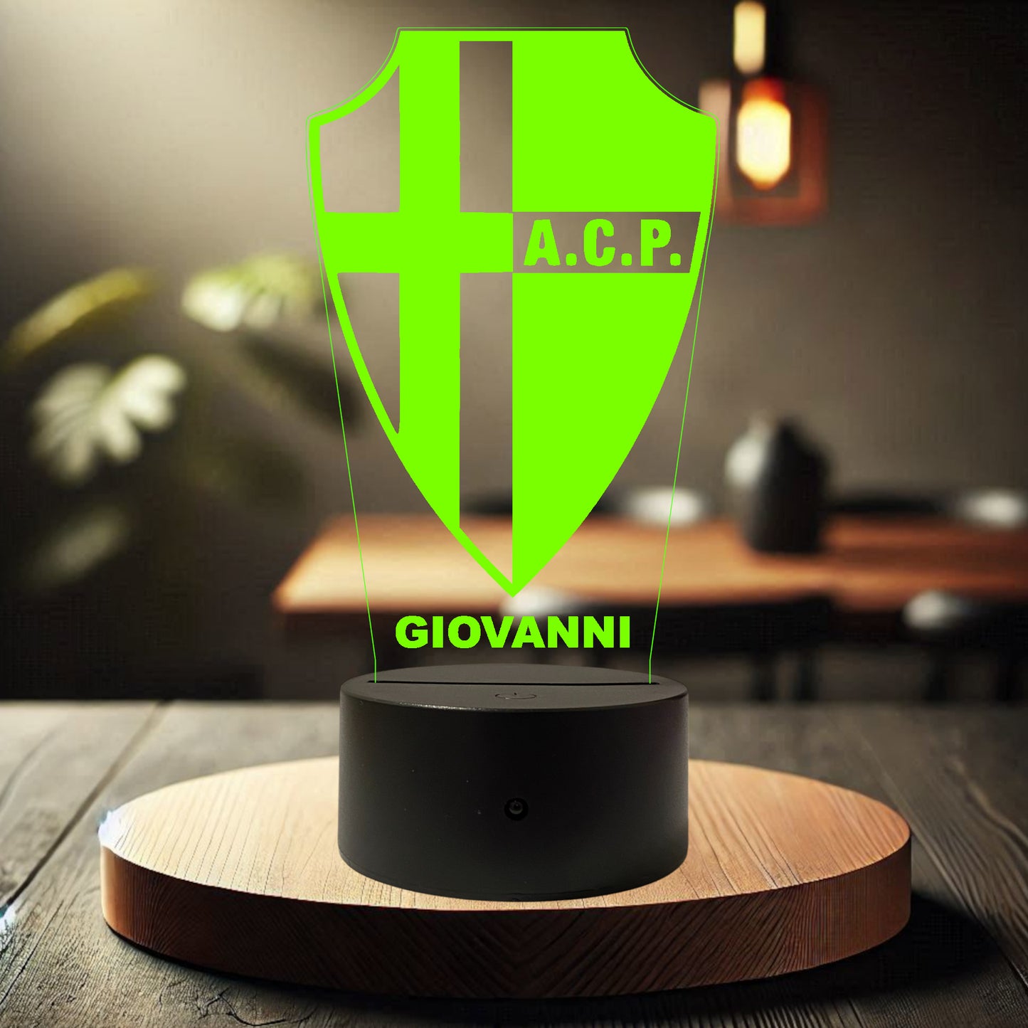 Lampada Led Calcio - Padova - Personalizzata con NOME