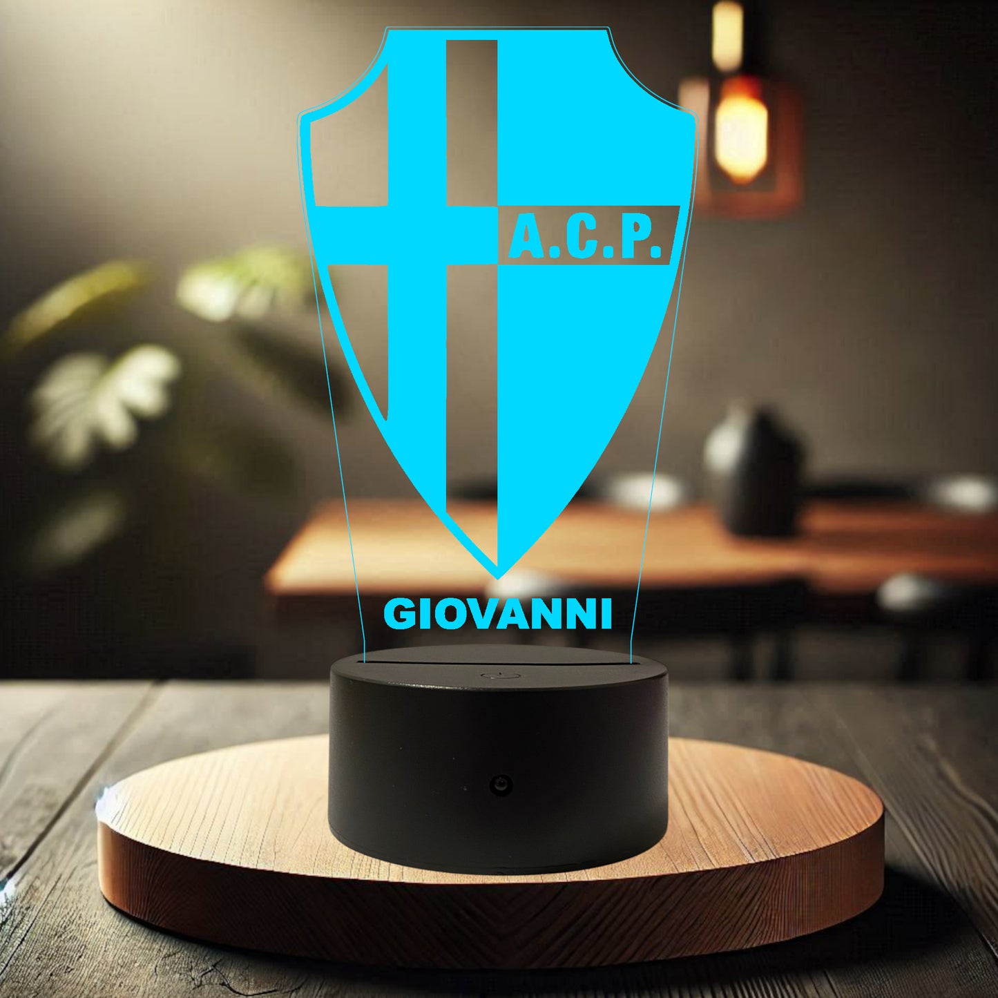 Lampada Led Calcio - Padova - Personalizzata con NOME