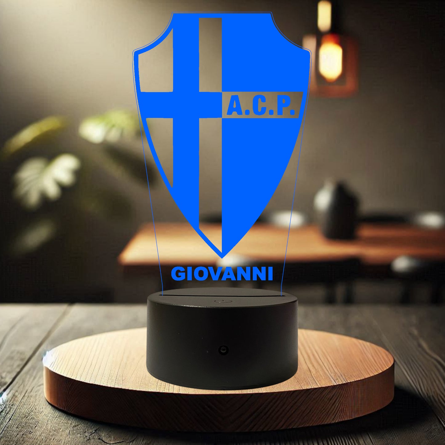 Lampada Led Calcio - Padova - Personalizzata con NOME
