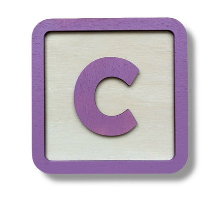 Lettera incorniciata Realizzazione NOME PERSONALIZZATO in legno
