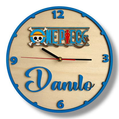 Orologio da parete OnePiece - Personalizzato con NOME