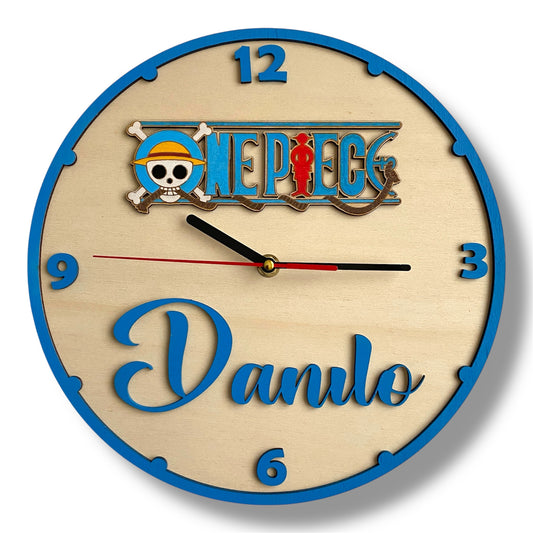 Orologio da parete OnePiece - Personalizzato con NOME