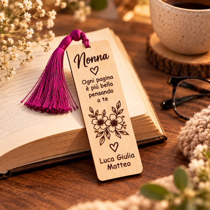 Segnalibro in Legno Personalizzato per Nonni – Festa dei Nonni