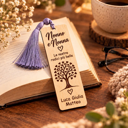 Segnalibro in Legno Personalizzato per Nonni – Festa dei Nonni