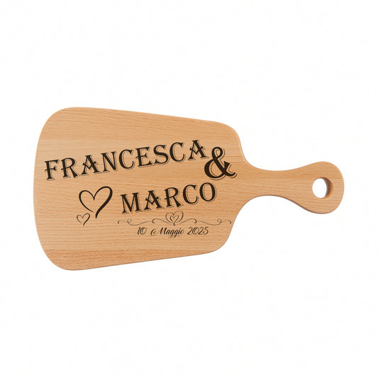 Tagliere in FAGGIO - Coppia - Personalizzato (Art.10)