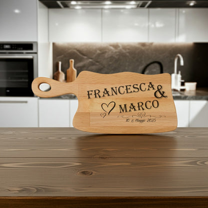 Tagliere in FAGGIO - Coppia - Personalizzato (Art.37)