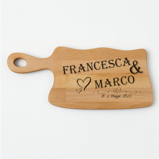 Tagliere in FAGGIO - Coppia - Personalizzato (Art.37)