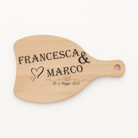 Tagliere in FAGGIO - Coppia - Personalizzato (Art.50)