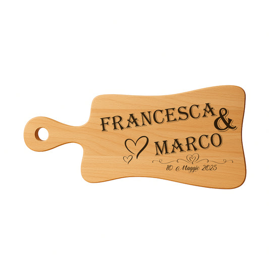 Tagliere in FAGGIO - Coppia - Personalizzato (Art.7)